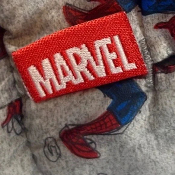 Kids‎ Disney Marvel Spiderman Puffer Jacket S 3T Blue Red All Over Print Winter - Picture 3 of 8